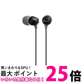 ソニー MDR-EX15LP B ブラック イヤホン カナル型 SONY 送料無料 【SK12351】