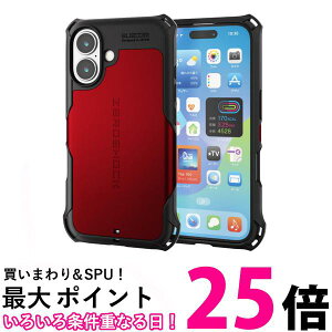�G���R�� PM-A24AZERORD iPhone 16 �P�[�X ZEROSHOCK 6.1�C���` ���b�h ELECOM �������� �ySK14140�z