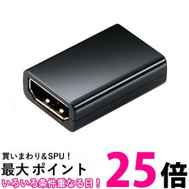エレコム AD-HDAASS01BK ブラック 1個入り HDMI中継アダプタ 延長コネクター 4K 2K(60p) スリムタイプ 送料無料 【SK15610】