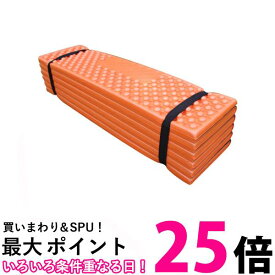 レジャーマット オレンジ レジャーシート キャンプマット ゴムバンド付 極厚 折り畳み 軽量 (管理S) 送料無料 【SK19420】