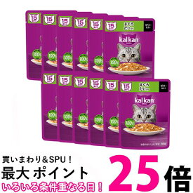 12個セット カルカン パウチ 15歳から まぐろ たい入り 60g ペットフード 猫 キャットフード ウェット 送料無料 【SK25499】