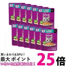 12個セット カルカン パウチ 18歳から お魚ミックス まぐろ・かつお・白身魚入り 60g 送料無料 【SK25504】