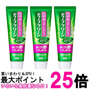 3個セット ディープクリーン 薬用ハミガキ 歯槽膿漏・口臭予防 160g 医薬部外品 送料無料 【SK26262】