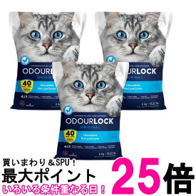 3個セット ペットプロ 猫砂 オードロック 約8秒で小さく固まる 無香料 6kg Happy Days(ハッピーデイズ) 送料無料 【SK27113】