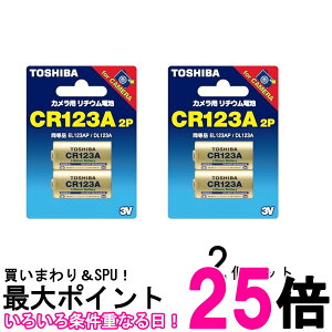 2�Z�b�g ���� CR123AG2P �J�����p���`�E���p�b�N�d�r 2�{ TOSHIBA �������� �ySK28177�z