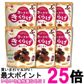 6個セット MDホールディングス きになるきくらげ 梅しそ味 お菓子 おつまみ 送料無料 【SK29101】