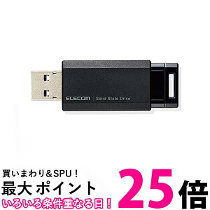 GR SSD Ot 1TB USB3.2 Gen2 Ǐoő600MB/b ^ RpNg mbN ϏՌ ubN ESD-EPK1000GBK  ySG62395z