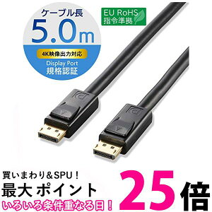 GR fBXvC|[gP[u DisplayPort ver1.2 5m CAC-DP1250BK  ySG62888z