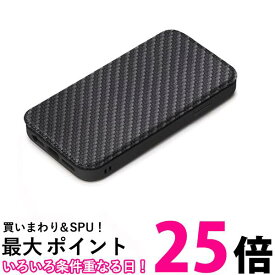 PGA Premium Style iPhone14 用 ガラスフリップケース カーボン調ブラック PG-22KGF06BK 送料無料 【SG65882】