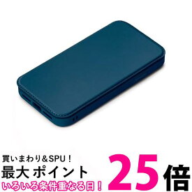 PGA Premium Style iPhone14 用 ガラスフリップケース ネイビー PG-22KGF03NV 送料無料 【SG65883】