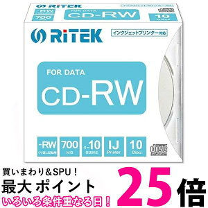 RiTEK CD-RW700.PW10P A f-^p CD-RW 700MB JԂL^ v^u 10  ySG67480z