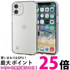 エレコム iPhone 12 mini ケース Qi充電対応 ハイブリッド 耐衝撃 クリア PM-A20AHVCCR 送料無料 【SG74568】
