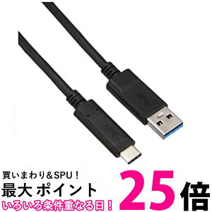 GR USBP[u Type C ( USB A to USB C ) 15W 1.0m USB3.1Fؕi ő10Gbps ubN USB3-AC10NBK  ySG76185z