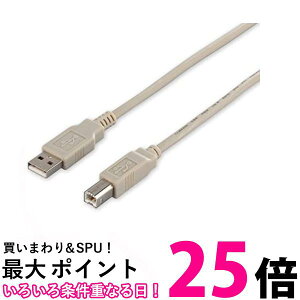 obt@[ p\Rƃv^[Ȃ USB2.0P[u (A to B) AC{[ BUAB207IV  ySG76820z