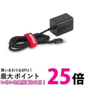 obt@[ USB[d 2.4A} Lightningt2.5m ϋvt@ubNP[u ubN BSMPA2403LC2BK  ySG81186z