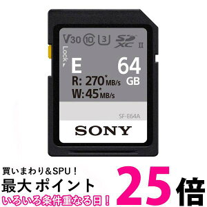 \j[ SONY SDXC [J[h 64GB SF-E64A Class10 UHS-IIΉ  ySG84706z