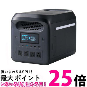 GR DE-PS1200PBK ubN |[^ud 1229Wh ACio1500W AC×4 USB-C×2 USB-A×4 VK[\Pbg  ySG95188z