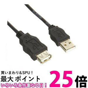 GR USBP[u  USB2.0 USB A IX to USB A X RoHSwߏ 3m ubN USB-ECOEA30  ySG96466z