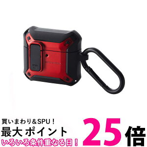 エレコム AirPods ケース 第4世代 ロック機能 衝撃吸収 ZEROSHOCK Lockケース レッド AVA-AP06ZEROLRD 送料無料 【SG97010】