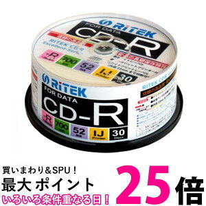 RiTEK CD-R700EXWP.30RT C f-^p CD-R 700MB L^ v^u 52{  ySG98120z