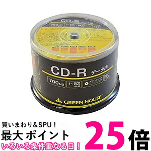 GREEN HOUSE CD-R �f�[�^�p GH-CDRDA50 �ySS4511677107580�z