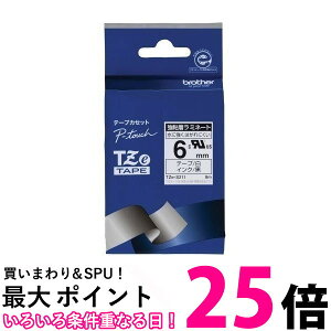 brother ���x�����C�^�[�E�v�����^�[��p ���S�����~�l�[�g�e�[�v TZE-S211 6mm �ySS4977766702577�z