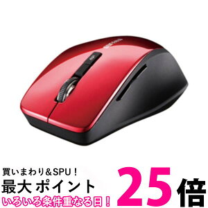 iBUFFALO ���C�����XBlueLED�}�E�X 2.4GHz�ڑ� 5�{�^�� BSMBW320RD �ySS4950190360964�z