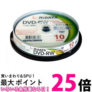 RiDATA DVD-RW120 10WHT N DVD-RW JԂ^p 10 XshP[X ySB07240z
