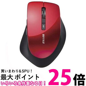 �o�b�t�@���[ BSMBW320RD BlueLED���C�����X�}�E�X ���b�h �É� 2.4GHz 5�{�^�� �ySB13092�z