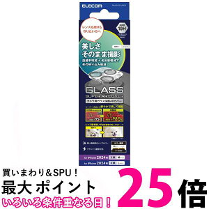 �G���R�� PM-A24CFLLP4CR �N���A iPhone 16 Pro/iPhone16 Pro Max �J�����t�B���� �����K���X �d�x10H ���˖h�~ ELECOM �ySB16104�z