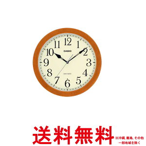 カシオ 壁掛け時計 壁掛け時計 電波時計 木目調 ステップ秒針 夜間秒針停止 薄茶 和室 IQ-1021J-7JF【SS4549526362194】