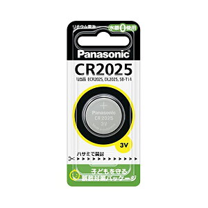 Panasonic CR2025P �p�i�\�j�b�N ���`�E���d�r �R�C���` 1�� CR-2025 �ySB00046�z