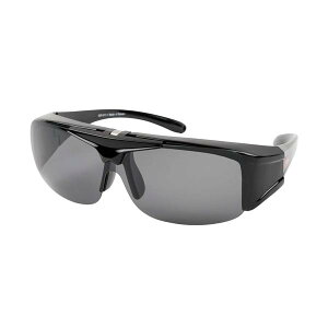 エドウィン EDF-011-1 跳ね上げ サングラス 偏光 オーバーグラス プラスチックフレーム ブラック EDWIN 【SB01432】