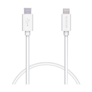 �G���R�� MPA-CL05WH Type-C to Lightning�P�[�u�� 0.5m ���C�g�j���O �z���C�g iPhone �[�d�P�[�u�� �X�^���_�[�h �ySB02353�z