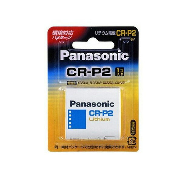 Panasonic CR-P2W パナソニック CRP2W カメラ 用 リチウム 電池 6V 