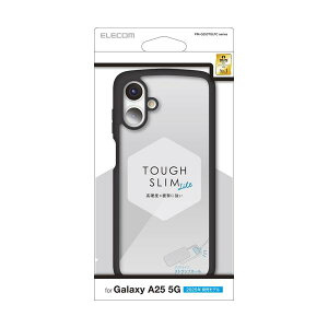 �G���R�� PM-G253TSLFCBK Galaxy A25 5G SC-53F �P�[�X �n�C�u���b�h �J�o�[ �Ռ��z�� �y�� �u���b�N ELECOM �ySB04061�z