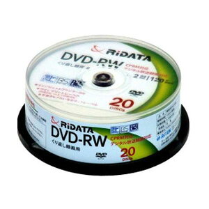 RiDATA DVD�|RW120 20WHT CPRM�Ή��^��pDVD-RW 2X 20���X�s���h�� �ySB04097�z