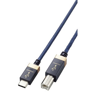 GR DH-CB10 USB lCr[ P[u I[fBIp ϊ Type-C to USB-B USB2.0 USB-C 1m iPhone 16 V[Y ELECOM ySB04166z