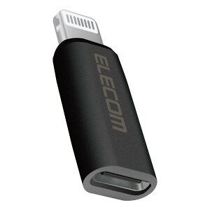 �G���R�� MPA-CFLMBK USB Type-C to Lightning �ϊ��A�_�v�^ 60W PD�Ή� �u���b�N ELECOM �ySB05202�z