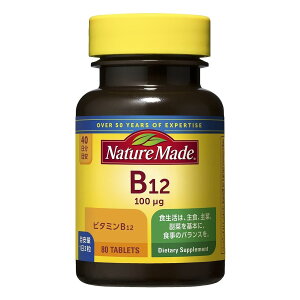��ː��� �l�C�`���[���C�h �r�^�~��B-12 80�� 40���� NATUREMADE �ySB06326�z