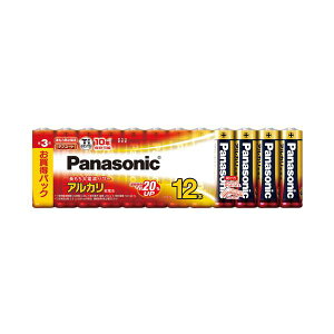 パナソニック LR6XJ/12SW アルカリ乾電池 単3形 12本パック Panasonic 【SB06553】