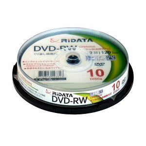 RiDATA DVD-RW120 10WHT N DVD-RW JԂ^p 10 XshP[X ySB07240z