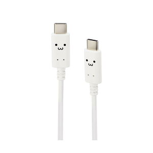 �G���R�� MPA-CCF20WF USB Type-C to USB Type-C�P�[�u�� 2.0m ���낿��� �z���C�g×�u���b�N ELECOM �ySB09706�z