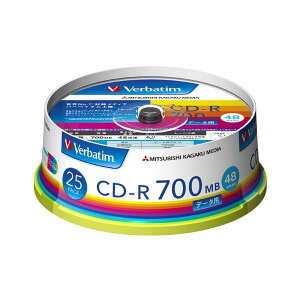 o[xC^ SR80FP25V1 CD-R f[^p 700MB 48{ zCgv^u 25pbN Verbatim ySB10794z