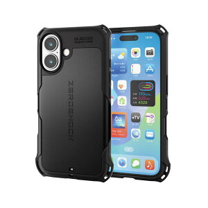 GR PM-A24AZEROBK iPhone 16 P[X 6.1C` Ռz ZEROSHOCK ubN ELECOM ySB17821z