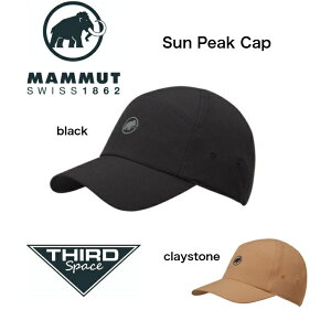 MAMMUT Sun Peak Cap �X�q �L���b�v �y�� ���O���J�b�g ���� �z�����U �A�E�g�h�A �L�����v �n�C�L���O 1191-01671 black claystone �S2�F ��������