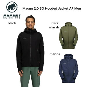 �ySALE 30��OFF�z MAMMUT Macun 2.0 SO Hooded Jacket AF Men �}�N�� 2.0 �\�t�g�V�F�� �t�[�f�b�h �W���P�b�g �A�W�A���t�B�b�g �y�� �ۉ� �L�k�� �A�E�^�[ �W���P�b�g �����Y �t �H �~ �n�C�L���O �A�E�g�h