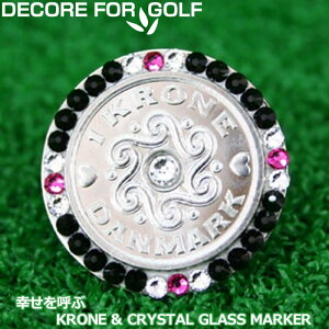 DECORE FOR GOLF �f�R���t�H�[�S���t �K�����ĂԃN���[�l���N���X�^���K���X �S���t�}�[�J�[ DC-krone01 �W�F�b�g×���r�[×�N���X�^�� �y���[���֔����z�y�V�i�z���f�B�[�X ���f�B�X �����Y ���j