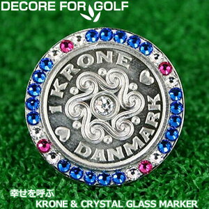DECORE FOR GOLF �f�R���t�H�[�S���t �K�����ĂԃN���[�l���N���X�^���K���X �S���t�}�[�J�[ DC-krone02 �J�v���u���[×���r�[×�N���X�^�� �y���[���֔����z�y�V�i�z���f�B�[�X ���f�B�X �����Y 
