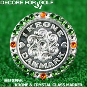 DECORE FOR GOLF �f�R���t�H�[�S���t �K�����ĂԃN���[�l���N���X�^���K���X �S���t�}�[�J�[ DC-krone04 �t�F�[���O���[��×�T��×�N���X�^�� �y���[���֔����z�y�V�i�z���f�B�[�X ���f�B�X �����Y